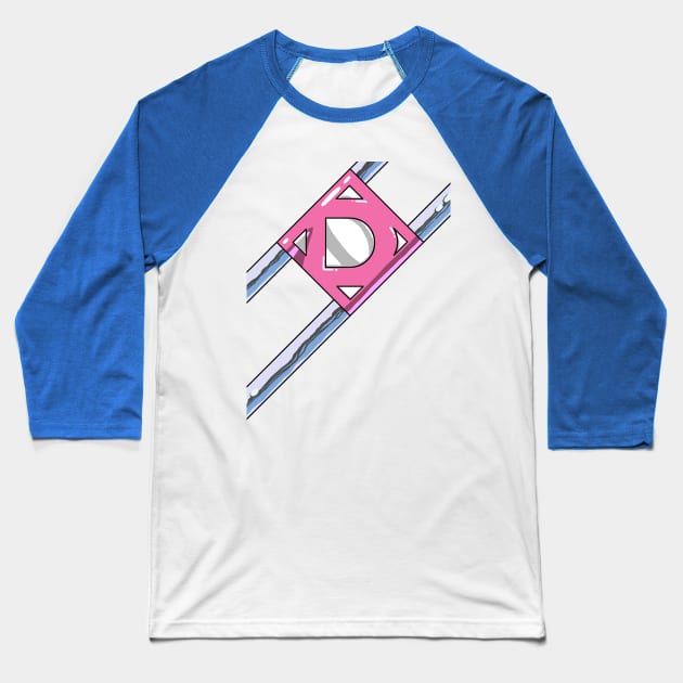 Diaperman Logo Baseball T-Shirt by Twogargs